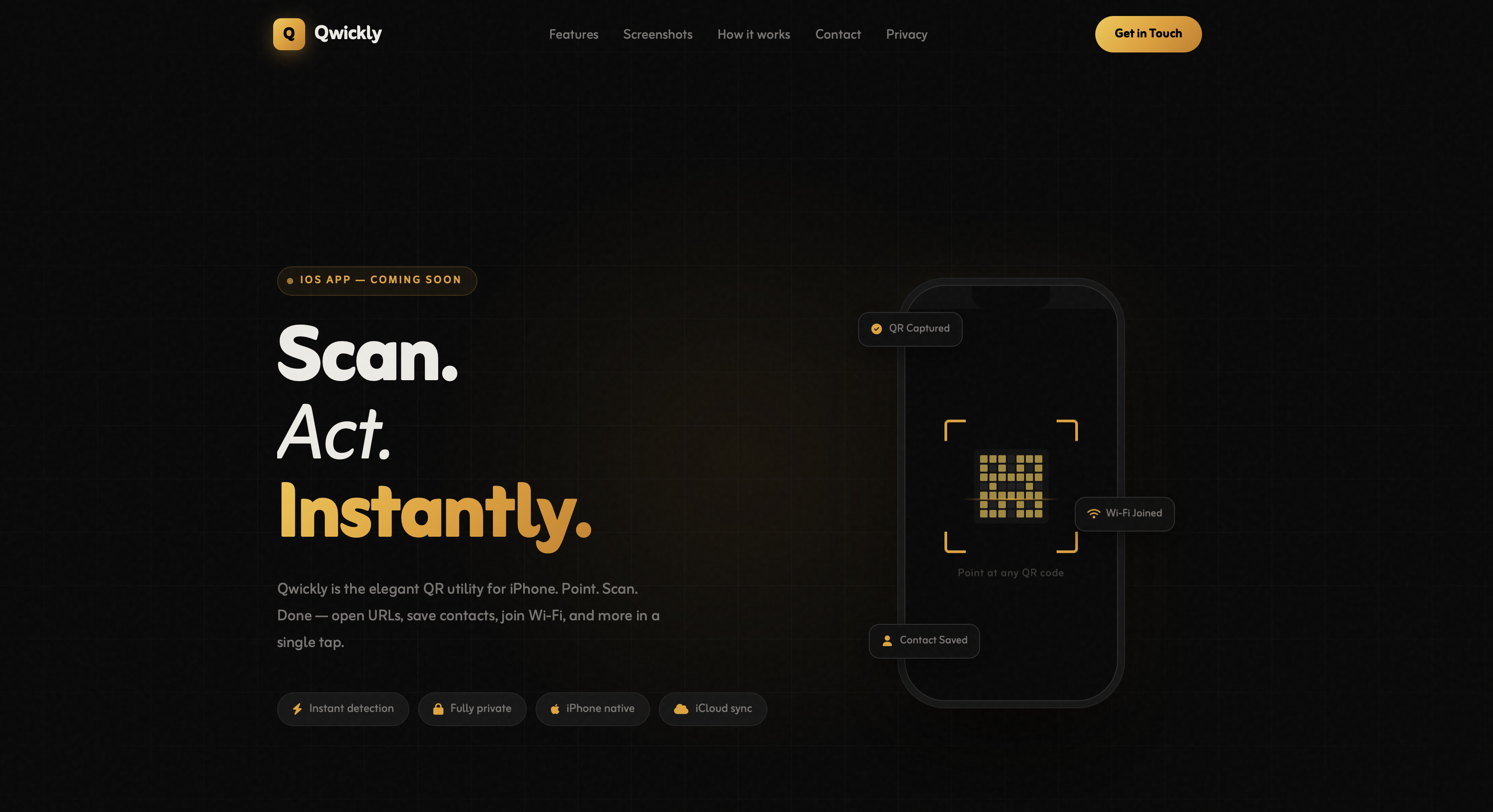 Qwickly - QR Scanner & Generator for iOS